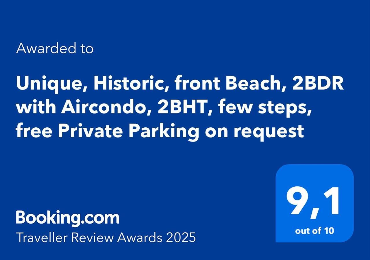 Marina Apartment, Unique, Authentic, Beachfront, 2 Aircondo Bdr , 2Bht, Easy To Train Or From Private Parking Βερνάτσα Εξωτερικό φωτογραφία